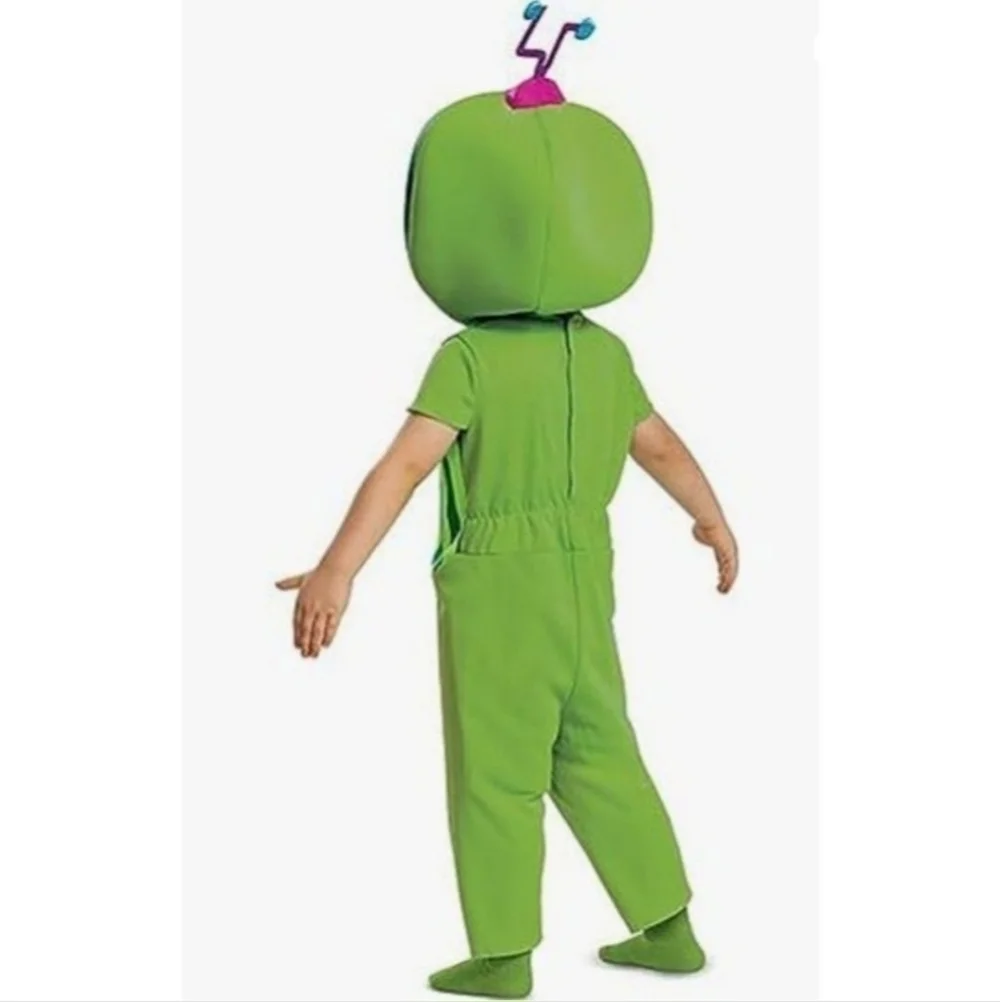 NWT Cocomelon Melon Toddler Halloween Costume Cosplay Jumpsuit Headpiece New